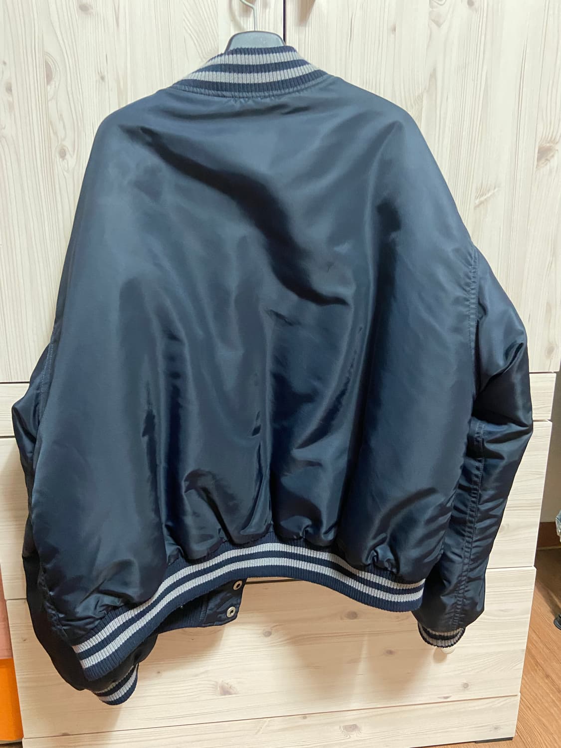 [m] 퍼스텝 스타디움자켓 다크네이비 상품이미지3