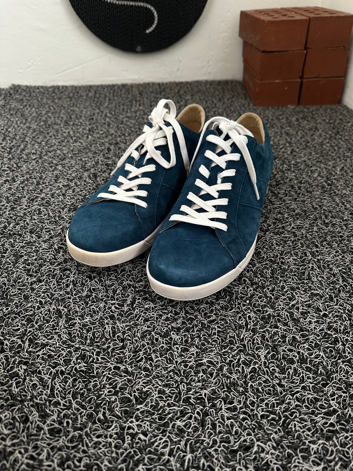 유니크 파란색 스웨이드 스니커즈 275mm 상품이미지2