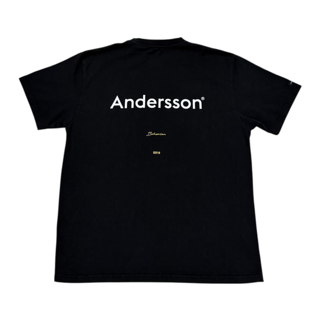 앤더슨벨 백로고 프린팅 반팔티 블랙 M 상품이미지3