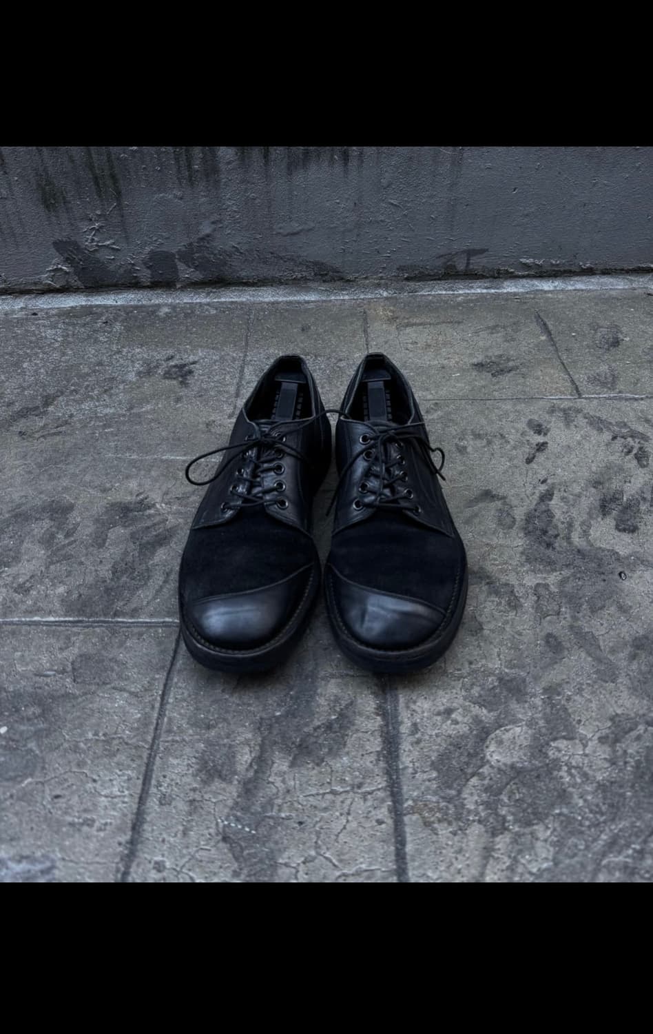 요지야마모토 뿌르옴므 레더 스웨이드 도킹 더비슈즈 상품이미지3