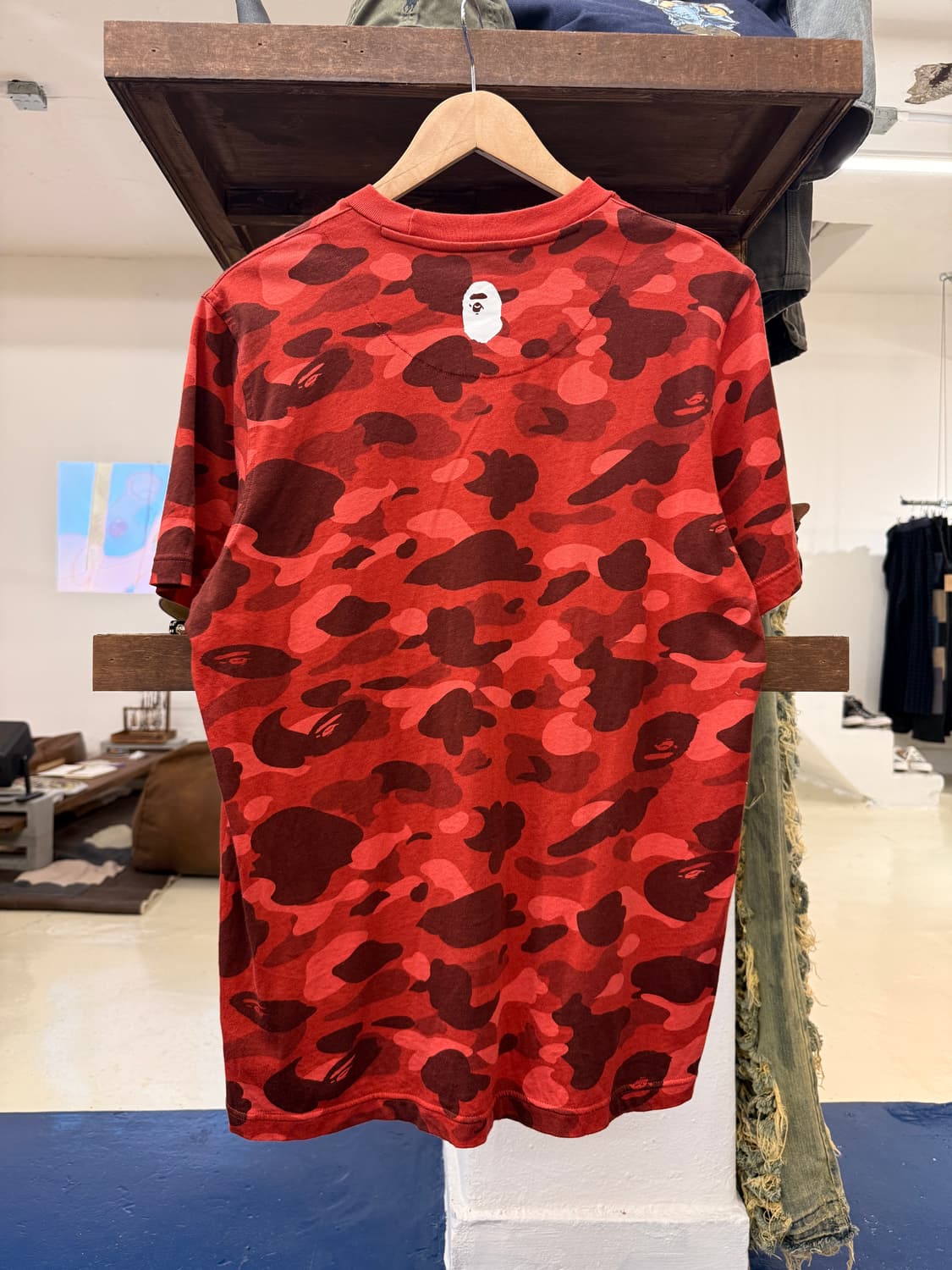 아디다스X베이프 빨간색 반팔 상품이미지4