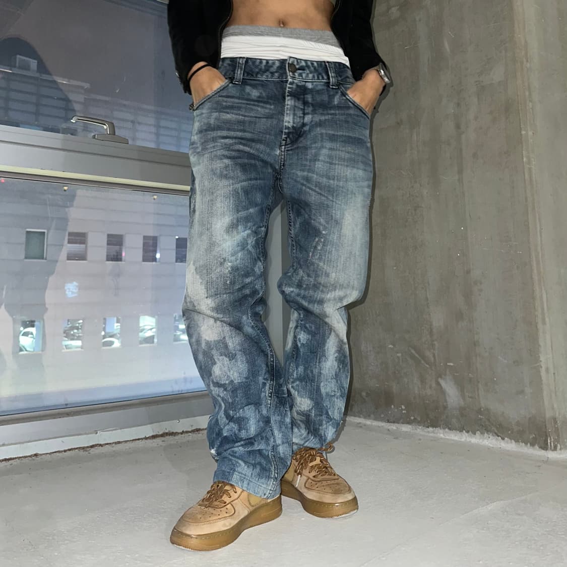 Evisu cloud washing denim pants 상품이미지4
