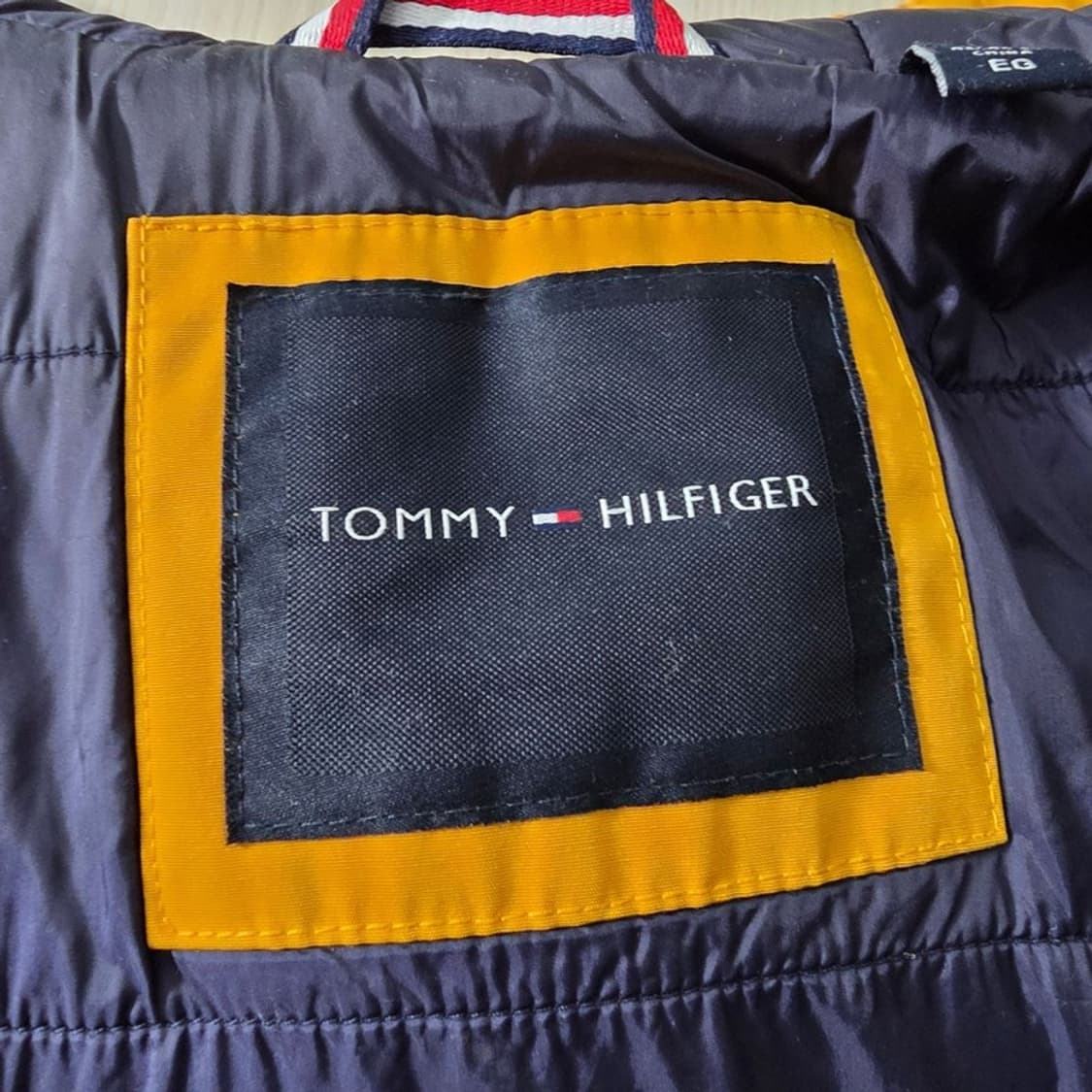 타미힐피거 컬러블록 빅로고 후드 패딩 자켓 XL 상품이미지6