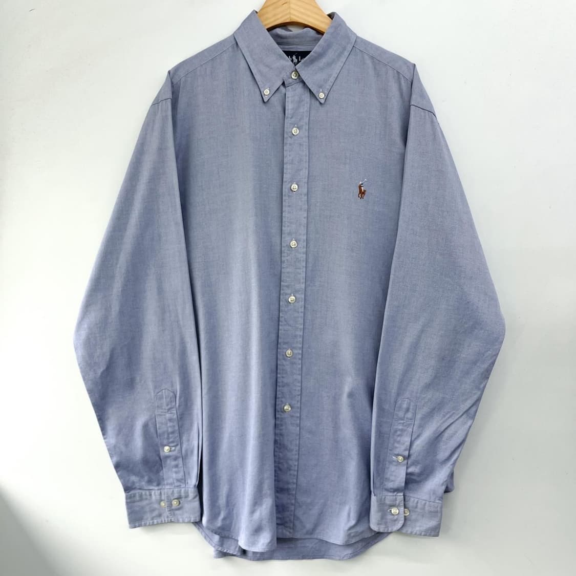 폴로 랄프로렌 멀티 포니 소라색 옥스포드 셔츠 상품이미지4