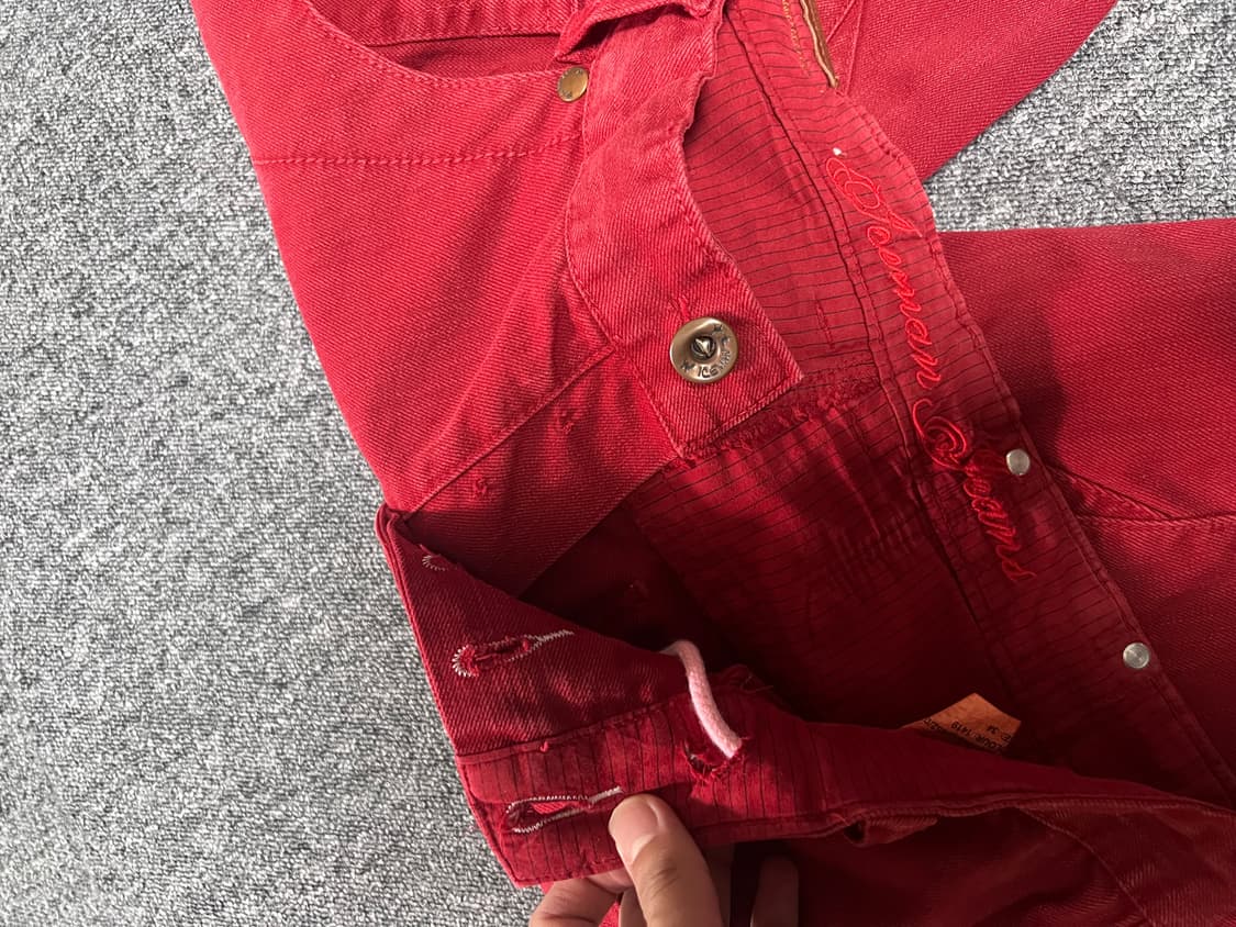 7부 팬츠 red 상품이미지3