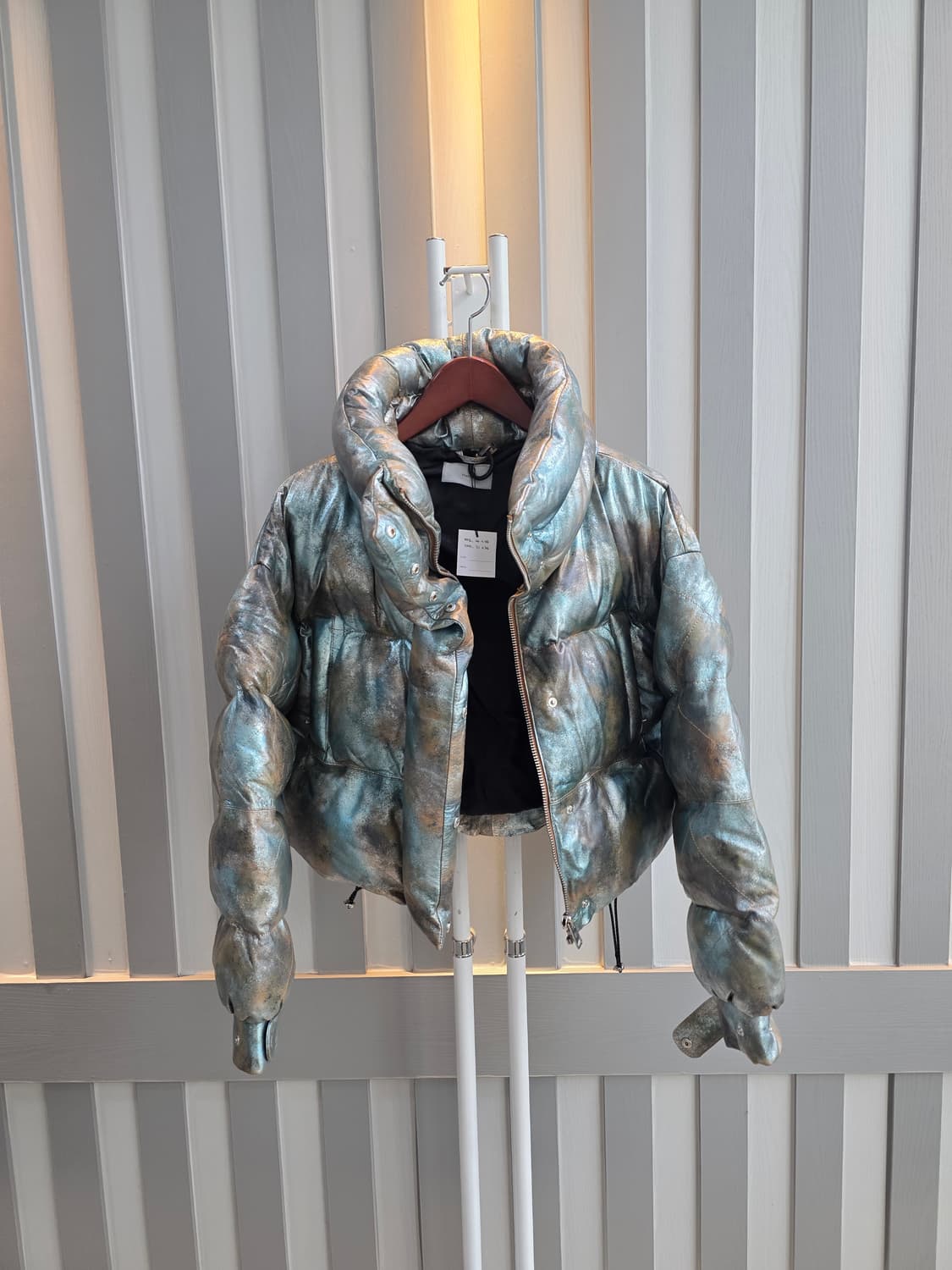 VIAVIA 양가죽 크롭패딩 점퍼 상품이미지1