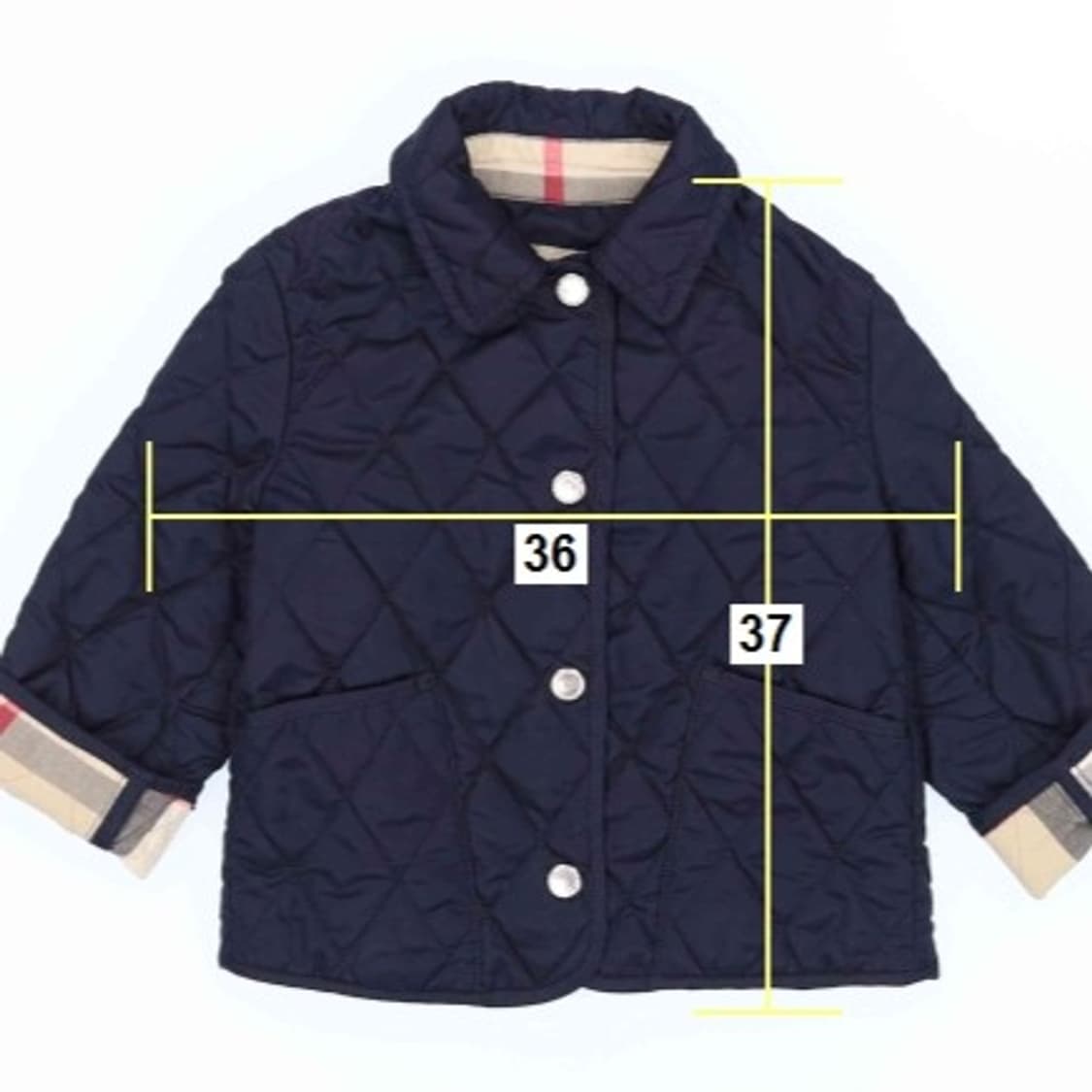 [2Y] 버버리 베이비 칠드런 아기 퀄팅 패딩 자켓 N7048 상품이미지8