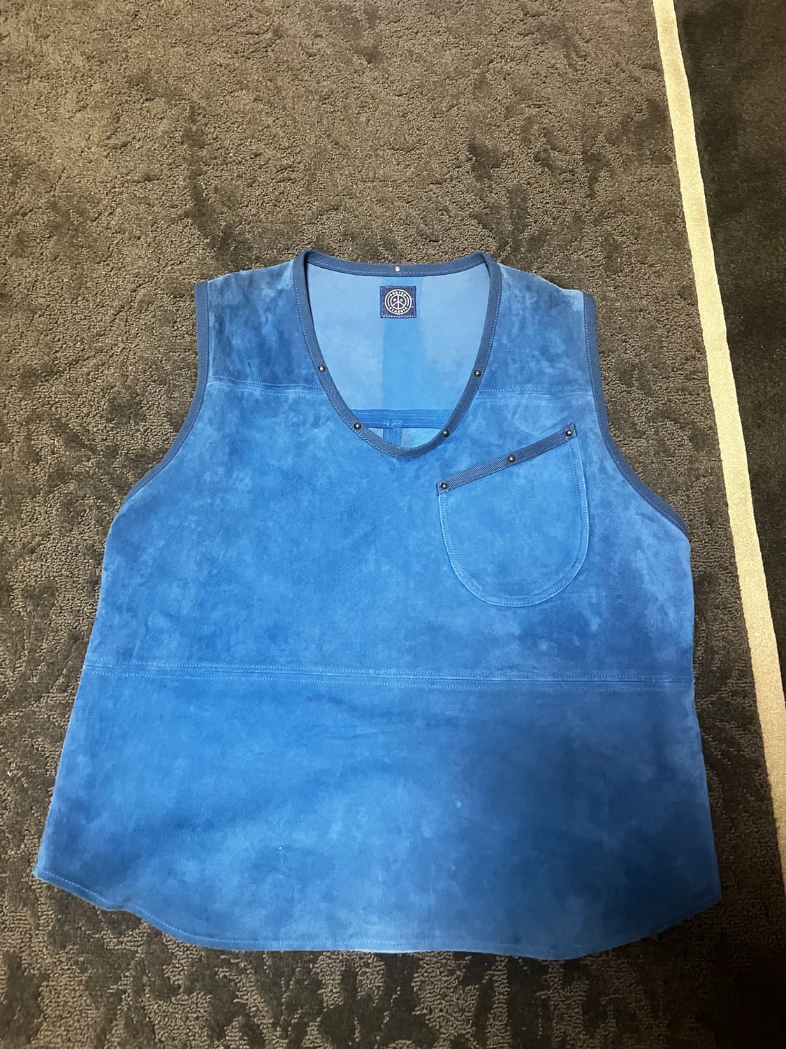 L) 포터클래식 스웨이드 베스트 블루 상품이미지1