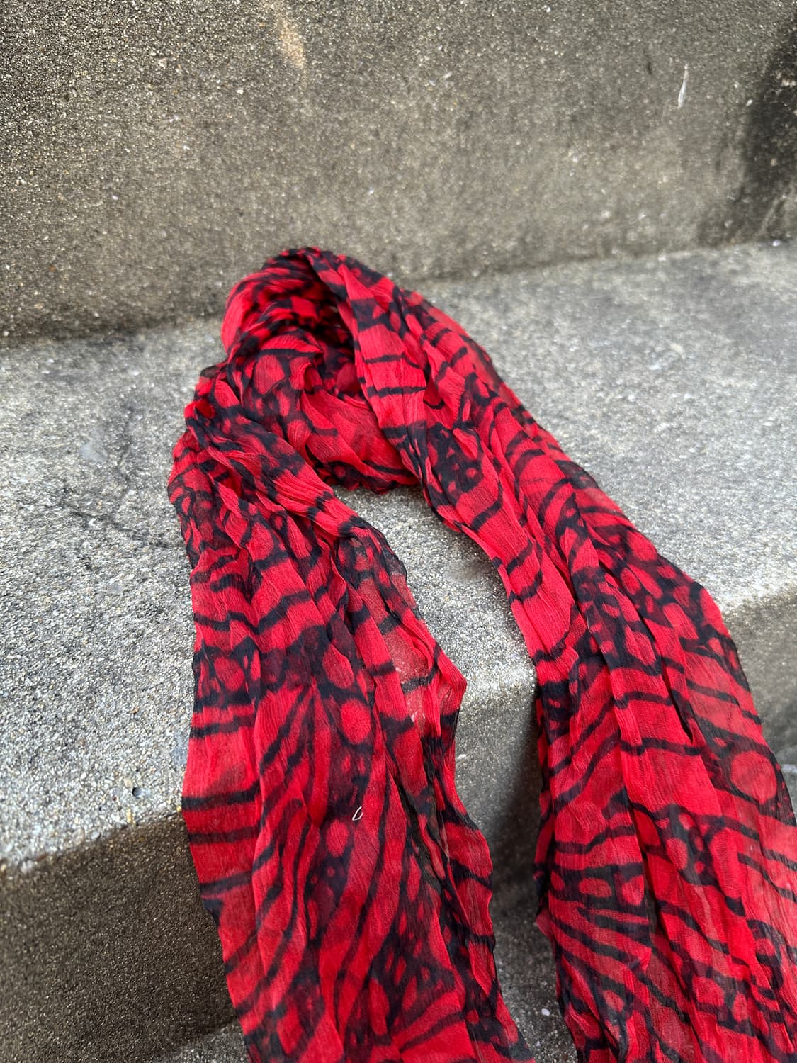 Vintage red pattern scarf  상품이미지2