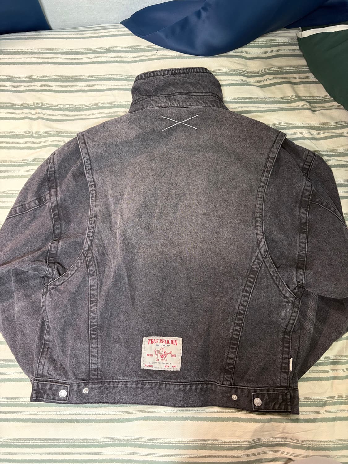 트루릴리젼 흑청 트러커 자켓 m 상품이미지4