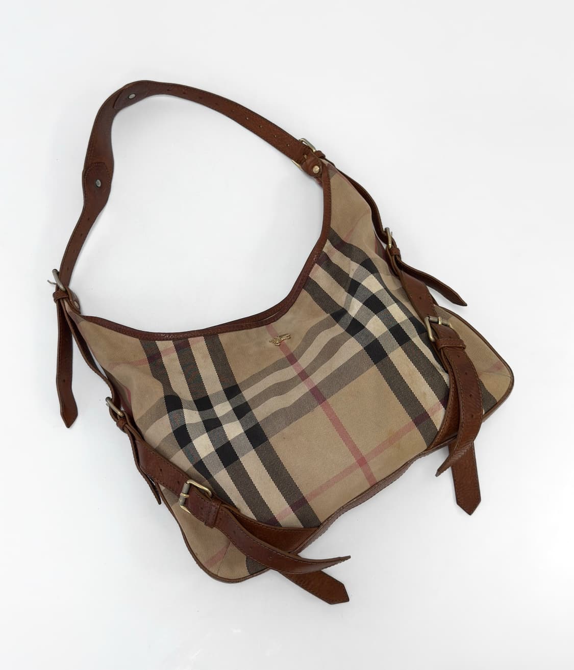 Burberry Canvas Leather Hobo Bag 상품이미지3