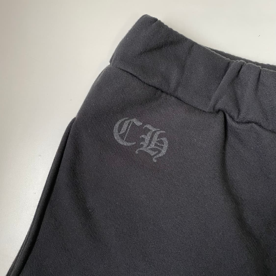 [M] 크롬하츠 홀스슈 로고 백 포켓 스웨트팬츠 블랙 상품이미지6