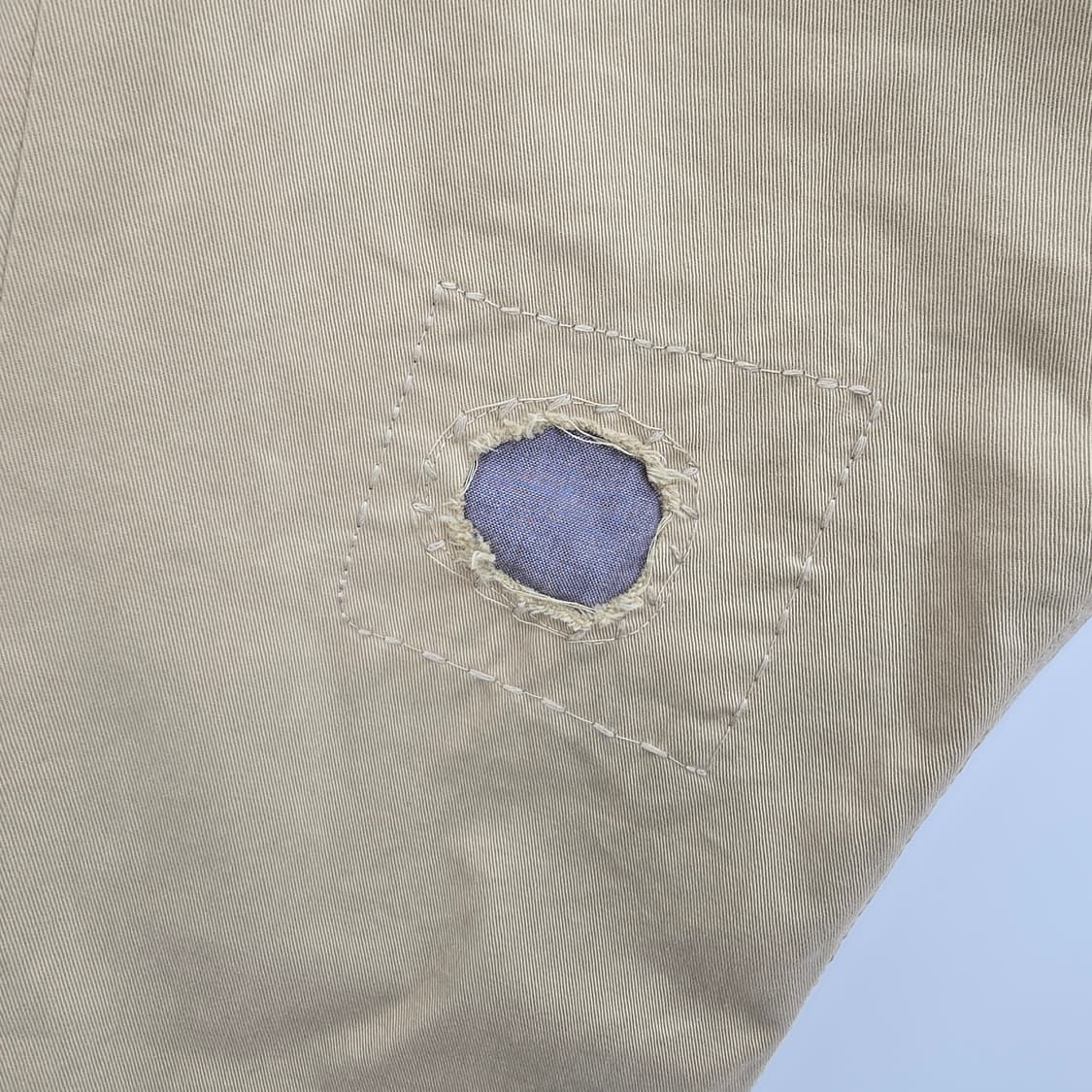 타미힐피거 베이지 데미지 면청 데님 [D50452] 상품이미지10