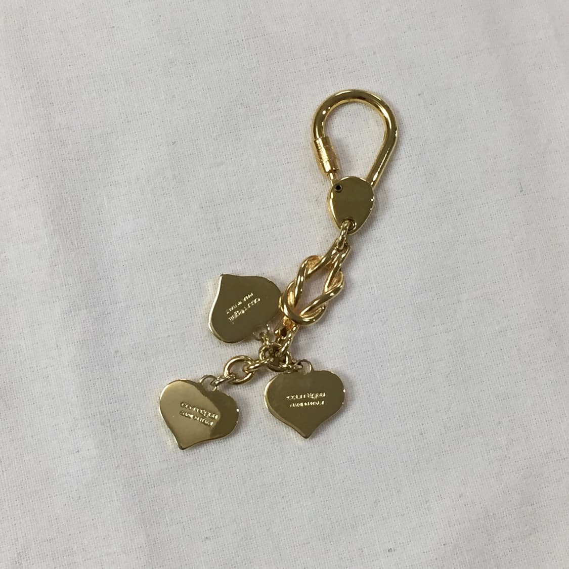 90s 꾸레쥬 쓰리 하트 로고 키링/꾸레쥬 빈티지 키링 상품이미지2