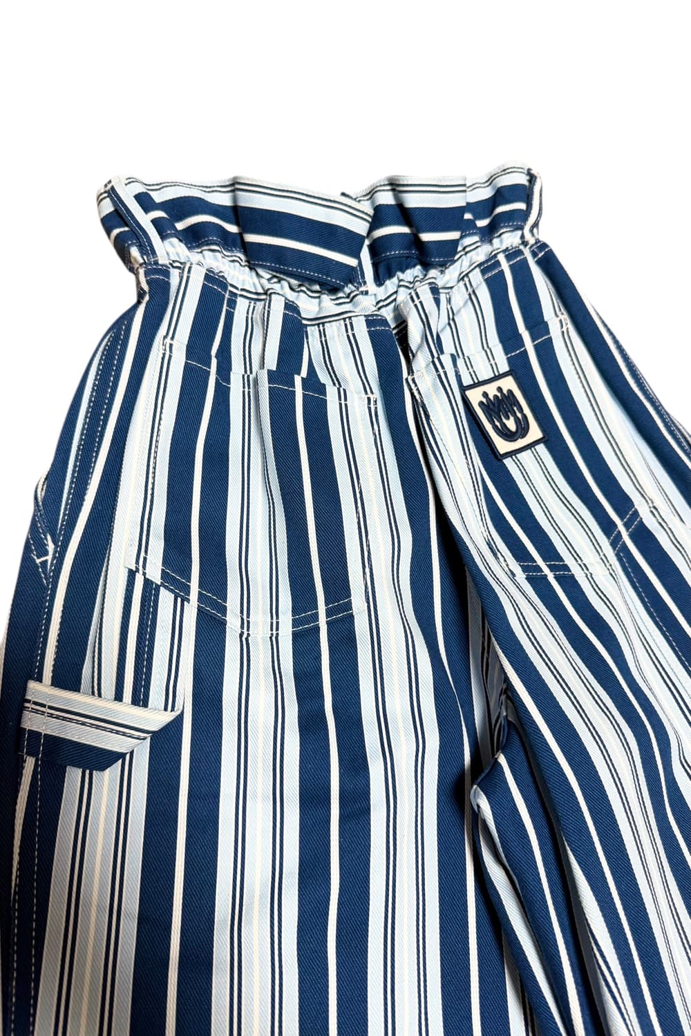 미우미우 20SS 스트라이프 밴딩 와이드 팬츠 상품이미지6
