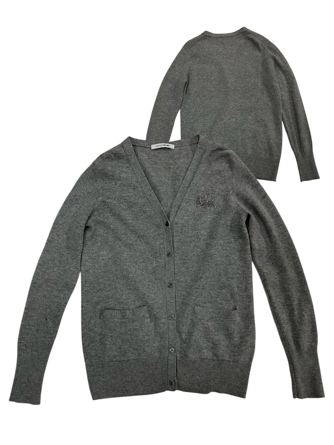 라코스테 그레이 가디건 36 상품이미지1