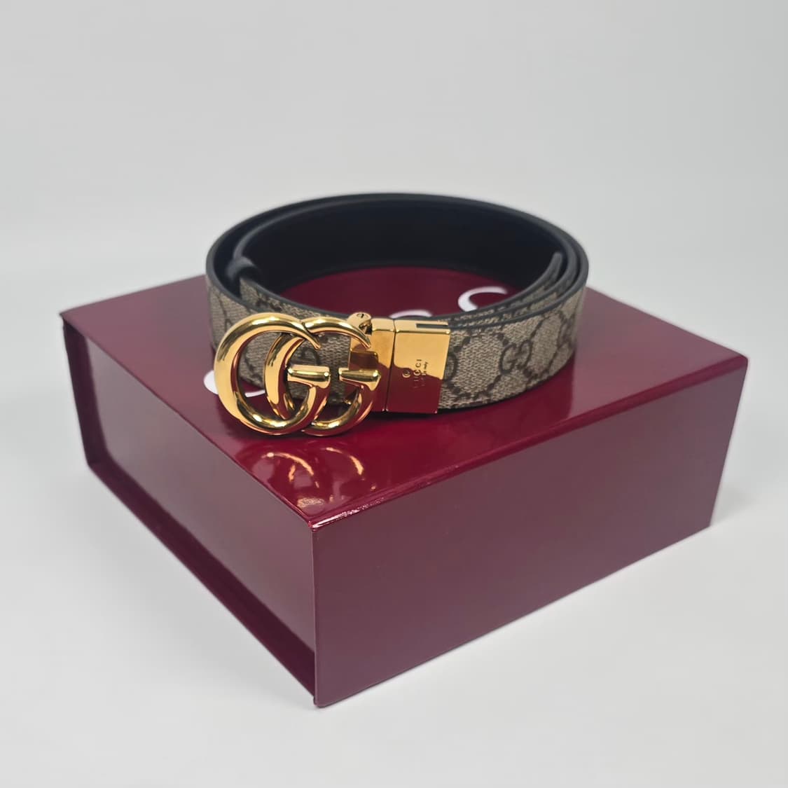 구찌 GG 마몬트 리버서블 벨트 (85)  상품이미지1