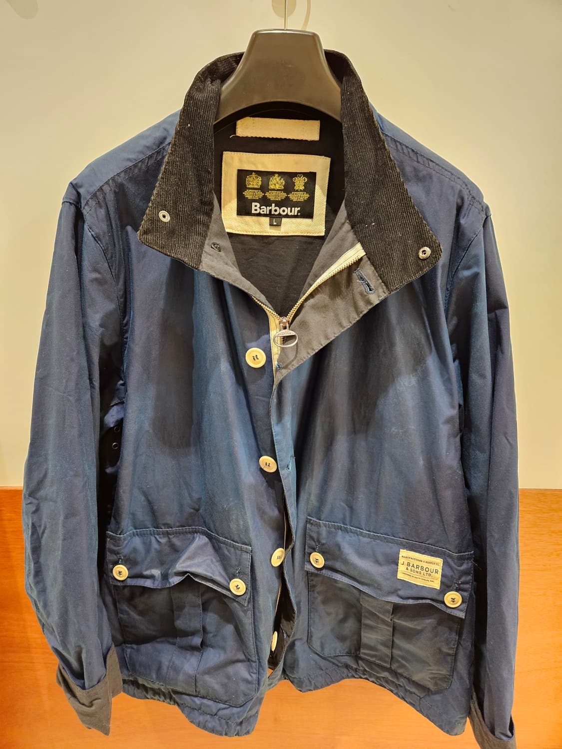 바버 라이트웨이트 왁스자켓L 상품이미지2