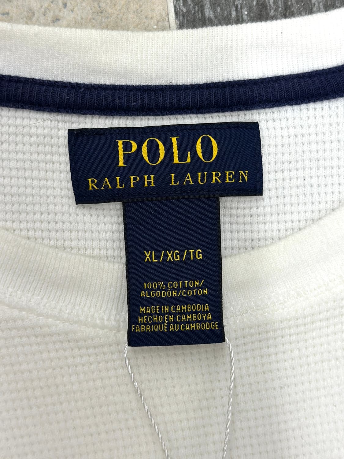 폴로 랄프로렌 화이트 와플 티셔츠  상품이미지7