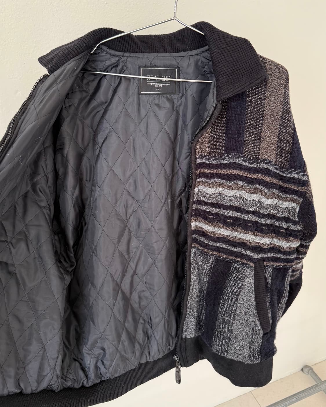 Zeal zip 누빔 자켓 상품이미지2