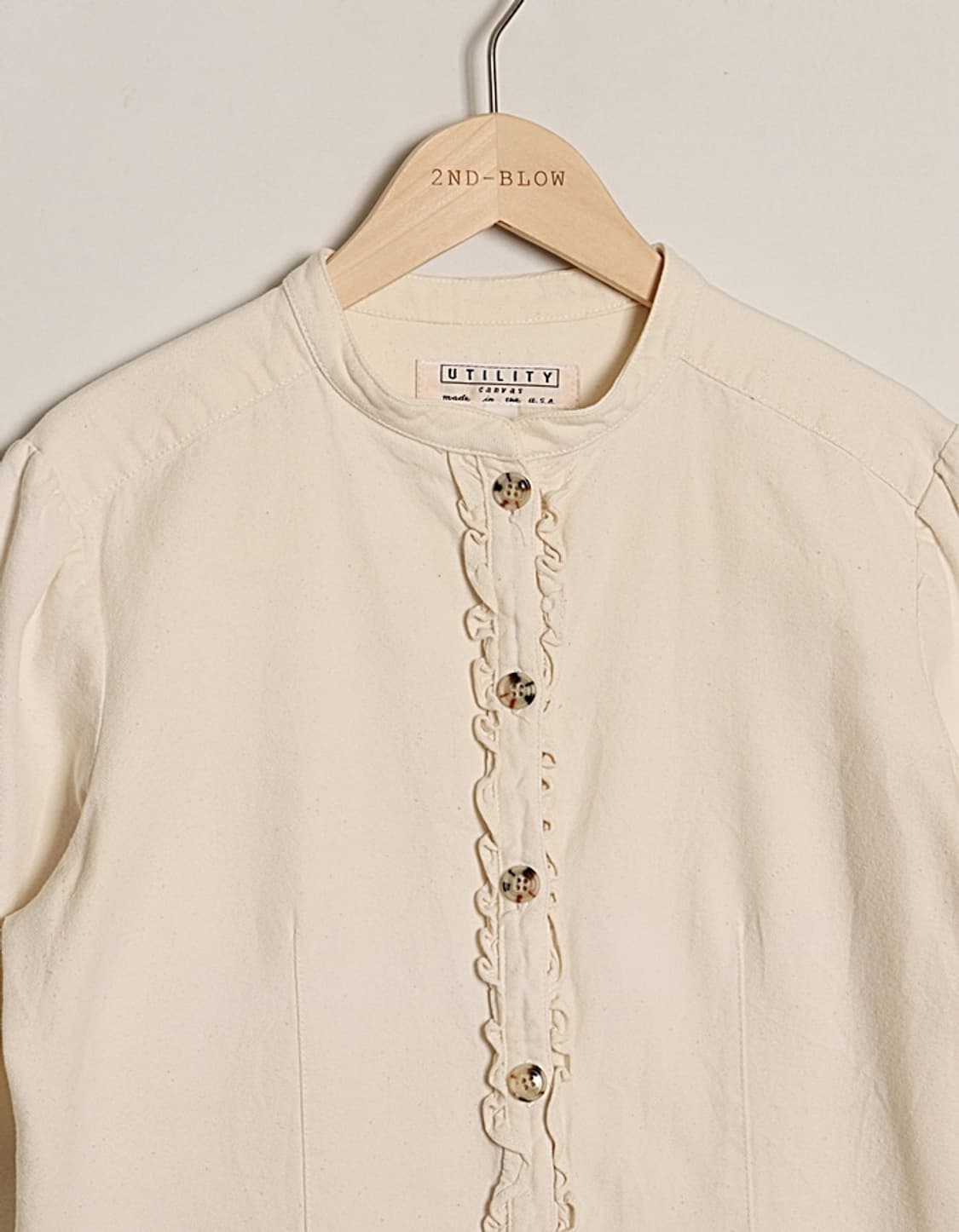UTILITY canvas Frill Shirts 상품이미지2