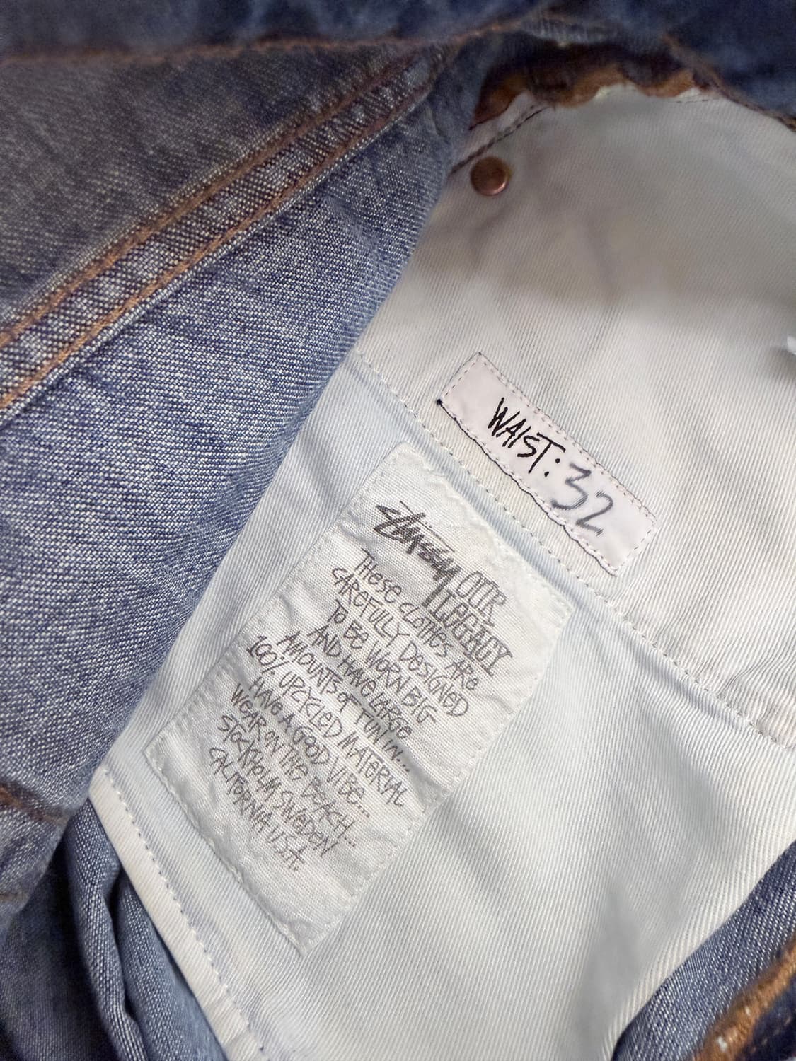 [32] 아워레가시 스투시 워크샵 세컨드컷 데님 상품이미지6