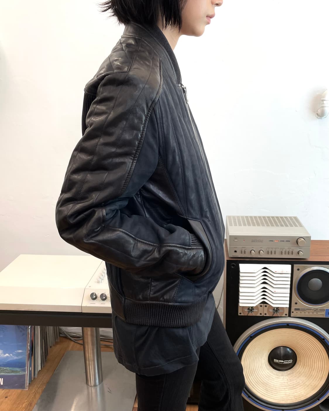[M] renoma 레노마 레더 자켓 상품이미지3