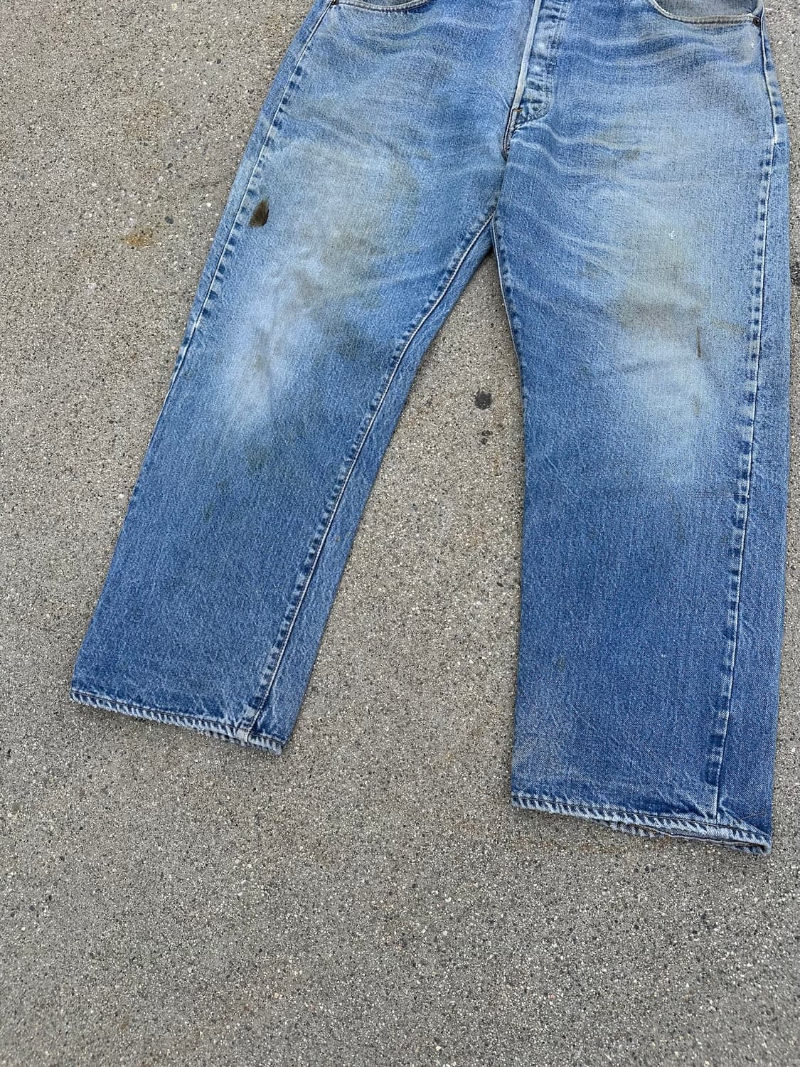 70s USA 빈티지 리바이스 501 66후기 셀비지 데님 팬츠 상품이미지3