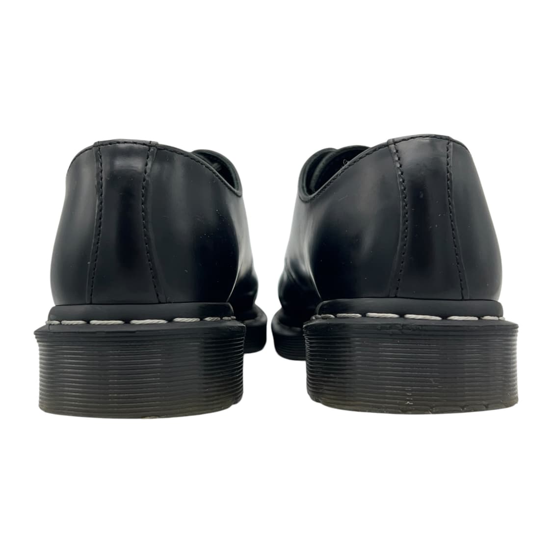 260 닥터마틴 1461 스무스 블랙 화이트 스티치 (UK7) 상품이미지5