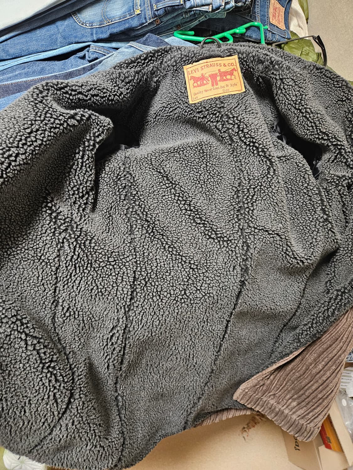 00s jp 리바이스 웨스턴 쉐르파 자켓 m  상품이미지4