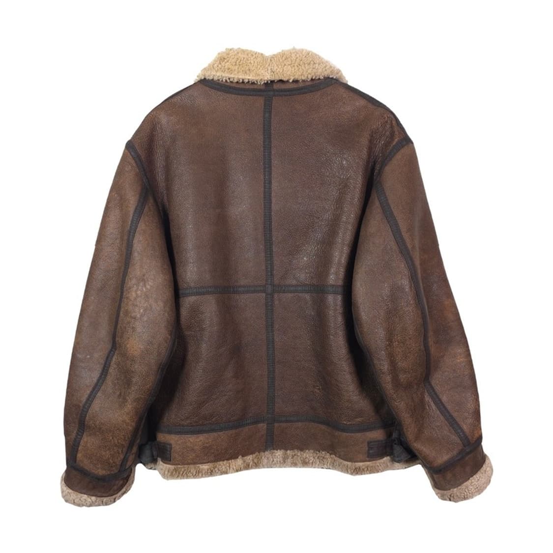 GLEEMAN MILITARY 리얼 양털 무스탕 플라이트 자켓 XL 상품이미지2