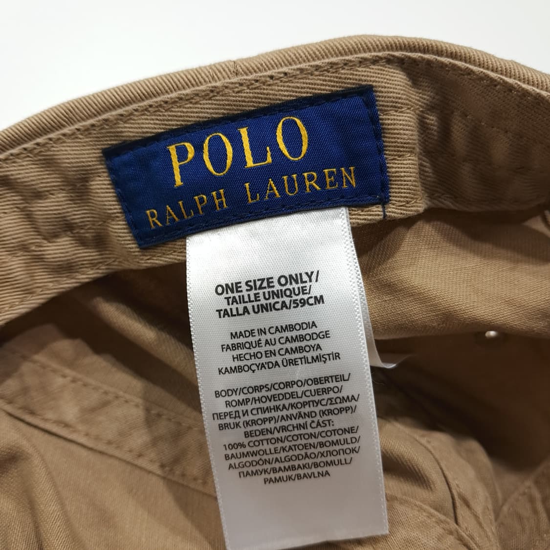 CL524 폴로 다크네이비 포니자수 베이지 볼캡 모자 상품이미지8