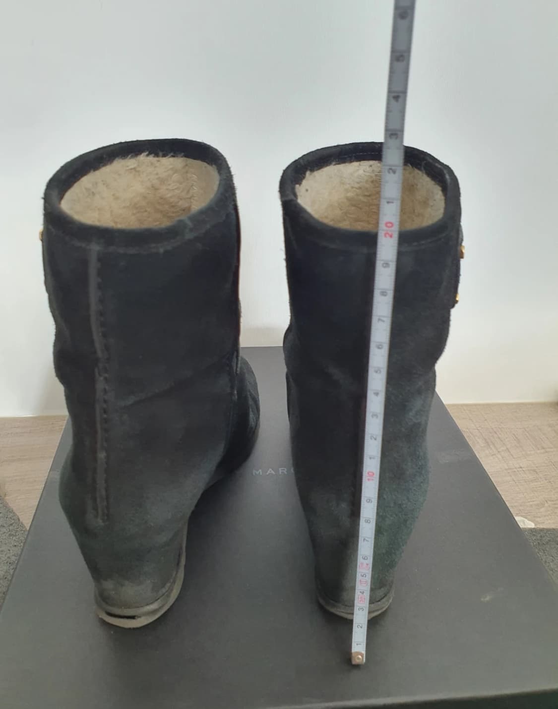 마크 바이 마크 제이콥스 블랙 스웨이드 앵클 부츠 230 상품이미지6