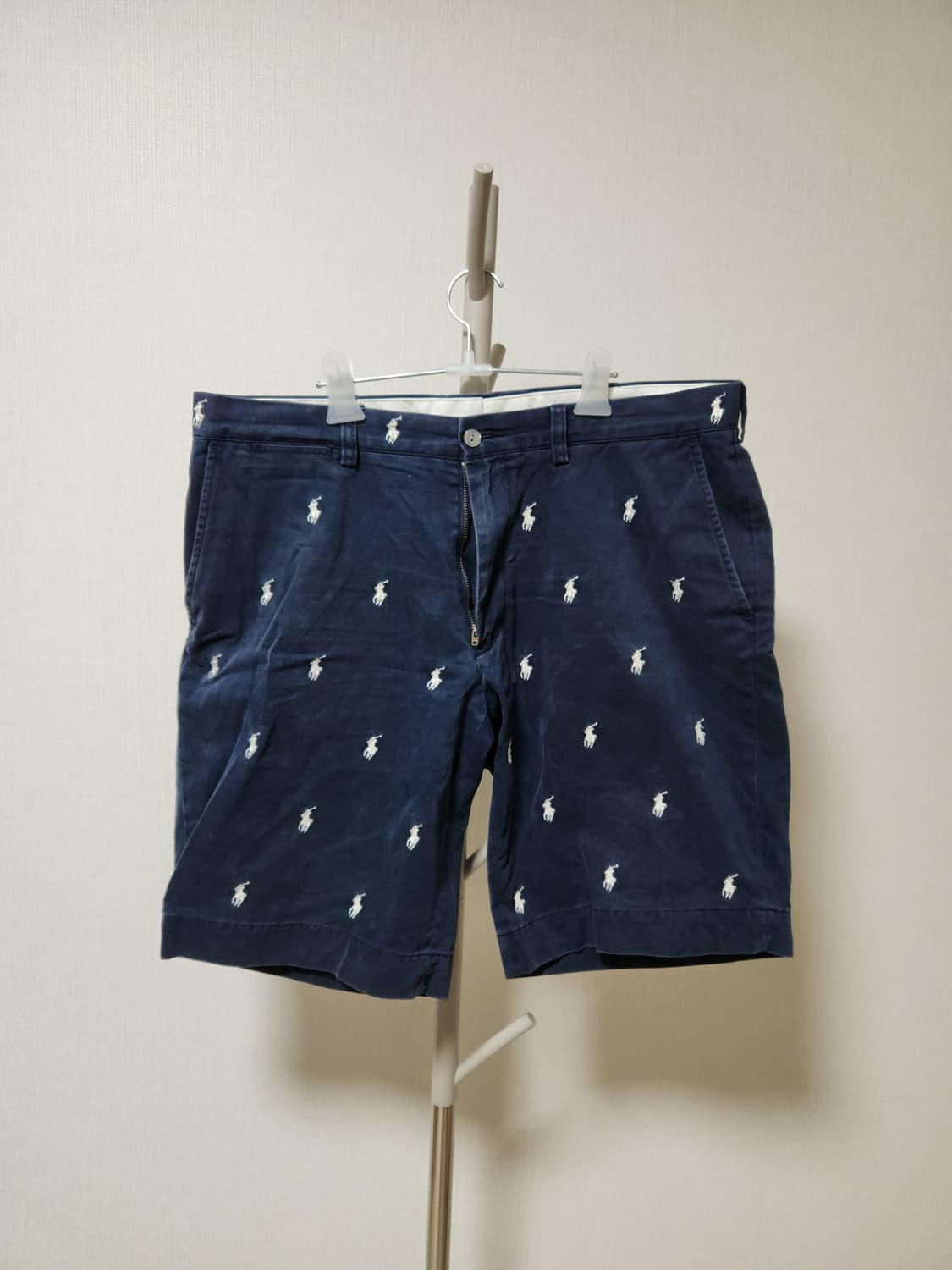 폴로 랄프로렌 네이비 반바지 포니패턴 36 상품이미지1