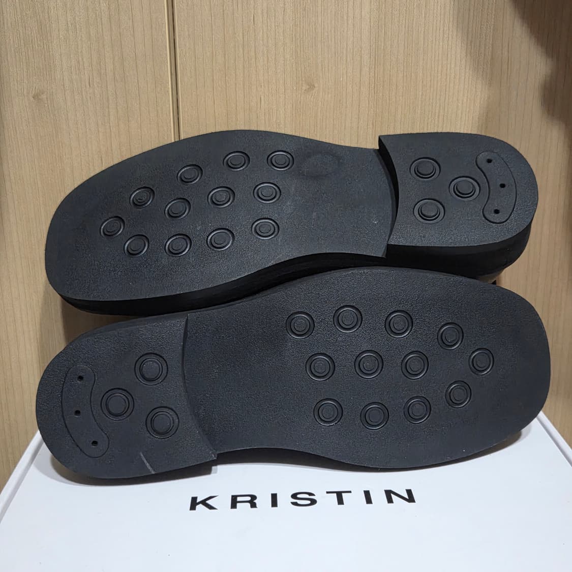 (260)크리스틴 해리 카우하이드 스퀘어더비 블랙 상품이미지6