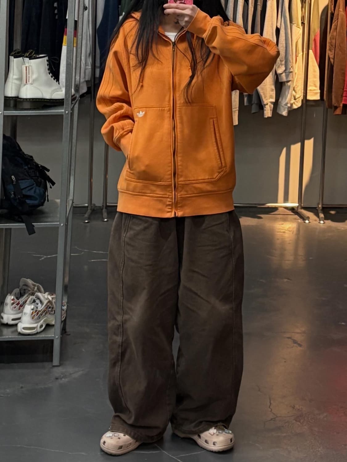 아디다스 파이어버드 오렌지 후드집업 A3265 상품이미지1