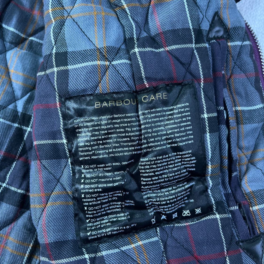 W 100 바버 인터네셔널 파이어블레이드 왁스 자켓 상품이미지8