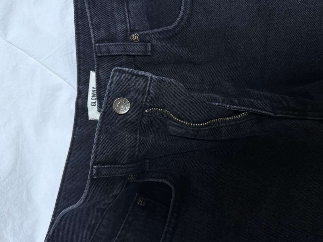 글로니 93 mid rise loose fit 블랙진 상품이미지2