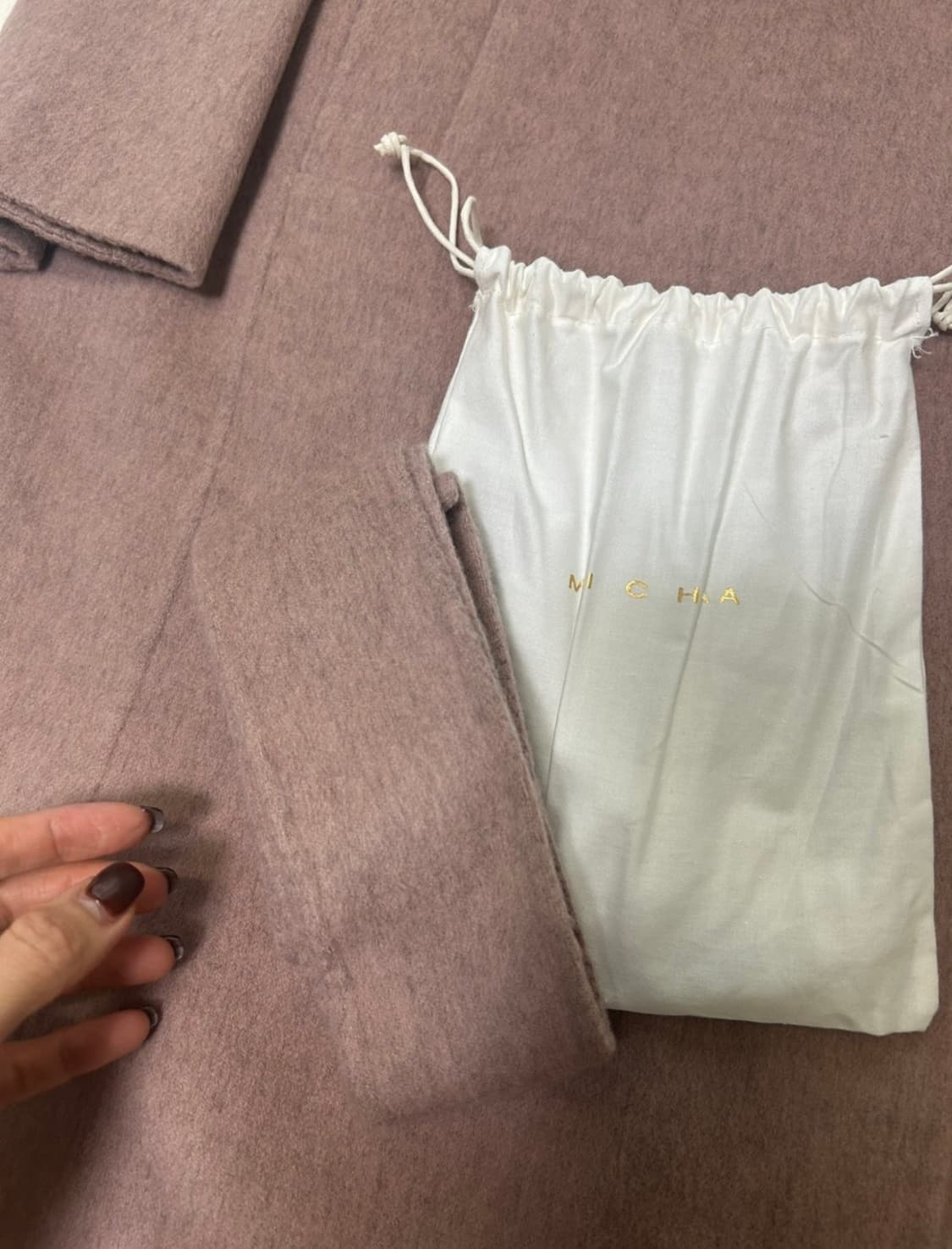 미샤 캐시미어 롱코트 상품이미지2