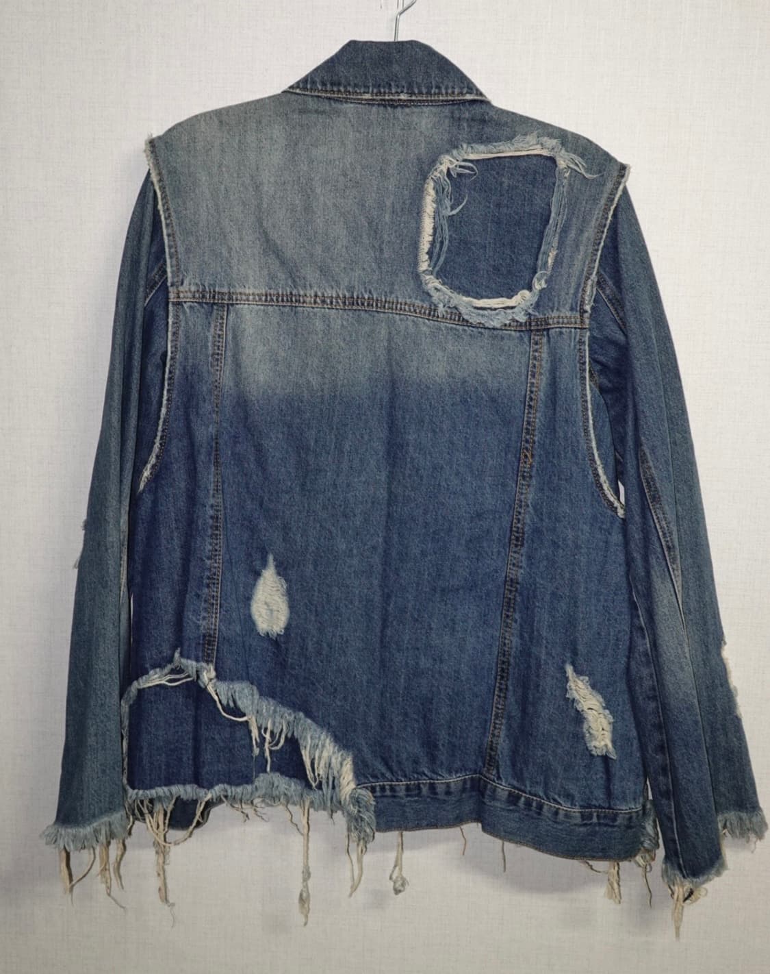 데미지 디테일 커스텀 데님 자켓 상품이미지4