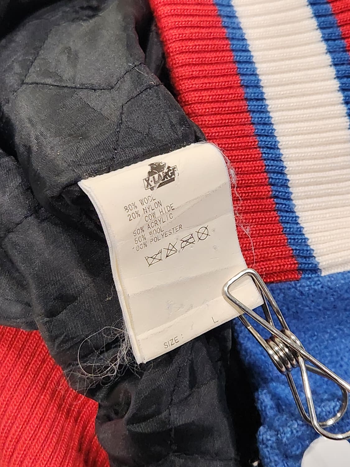 X-LARGE NFL로고 오마주 바시티 L 상품이미지6