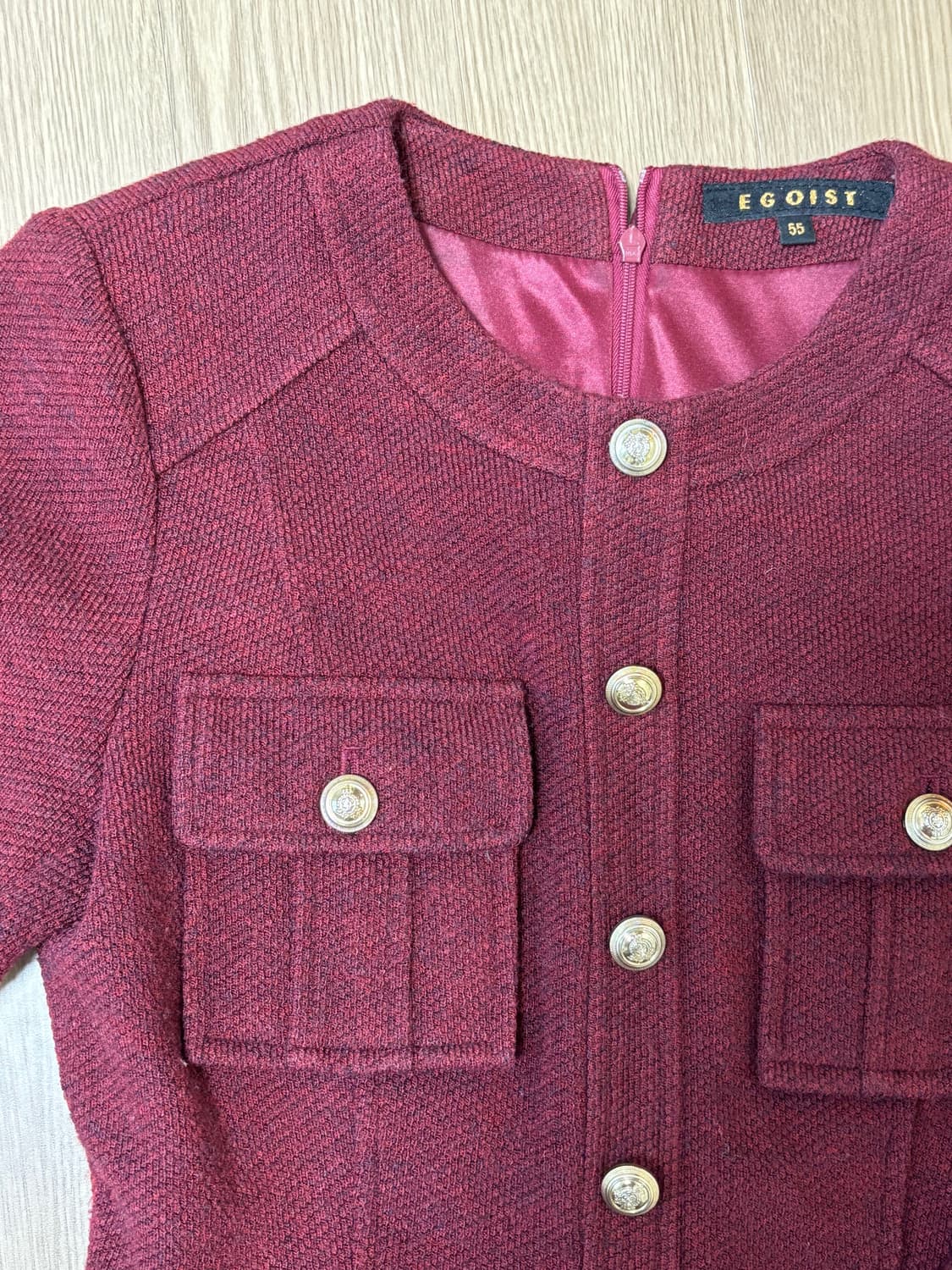 에고이스트 트위드원피스 55사이즈 상품이미지2