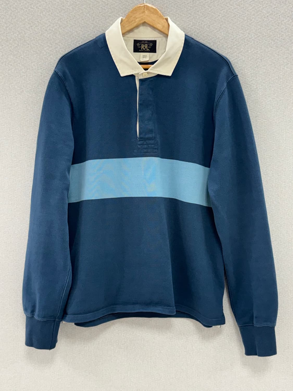 더블알엘 스트라이프 저지 럭비 셔츠 / L 상품이미지1