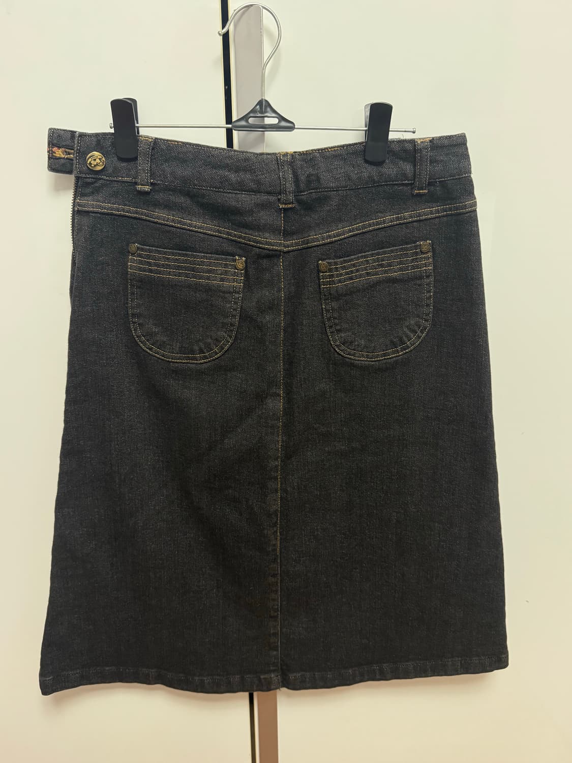 빈티지 흑청 스커트 상품이미지3