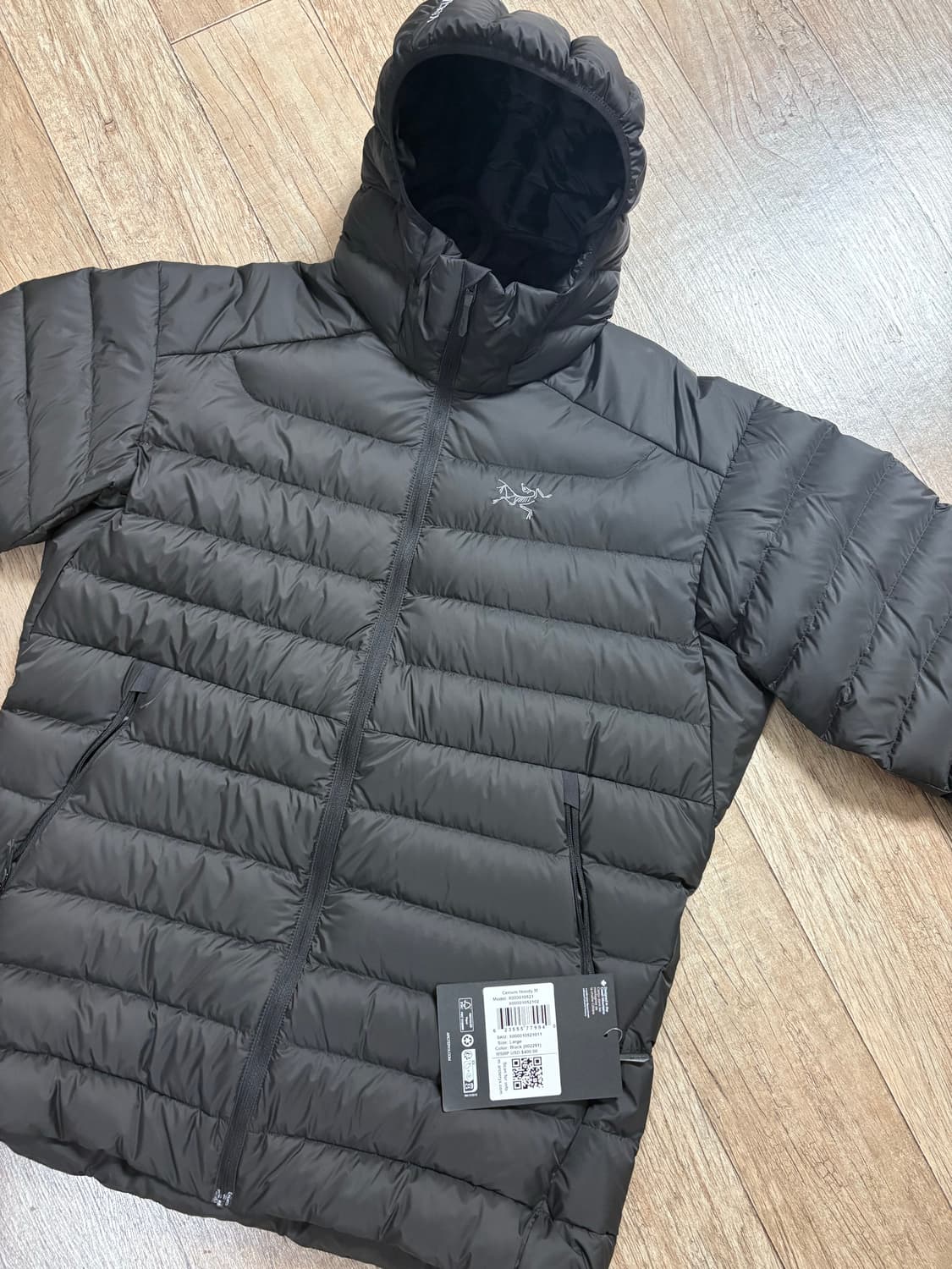 새상품) 아크테릭스 세륨후디 블랙 L사이즈 상품이미지1