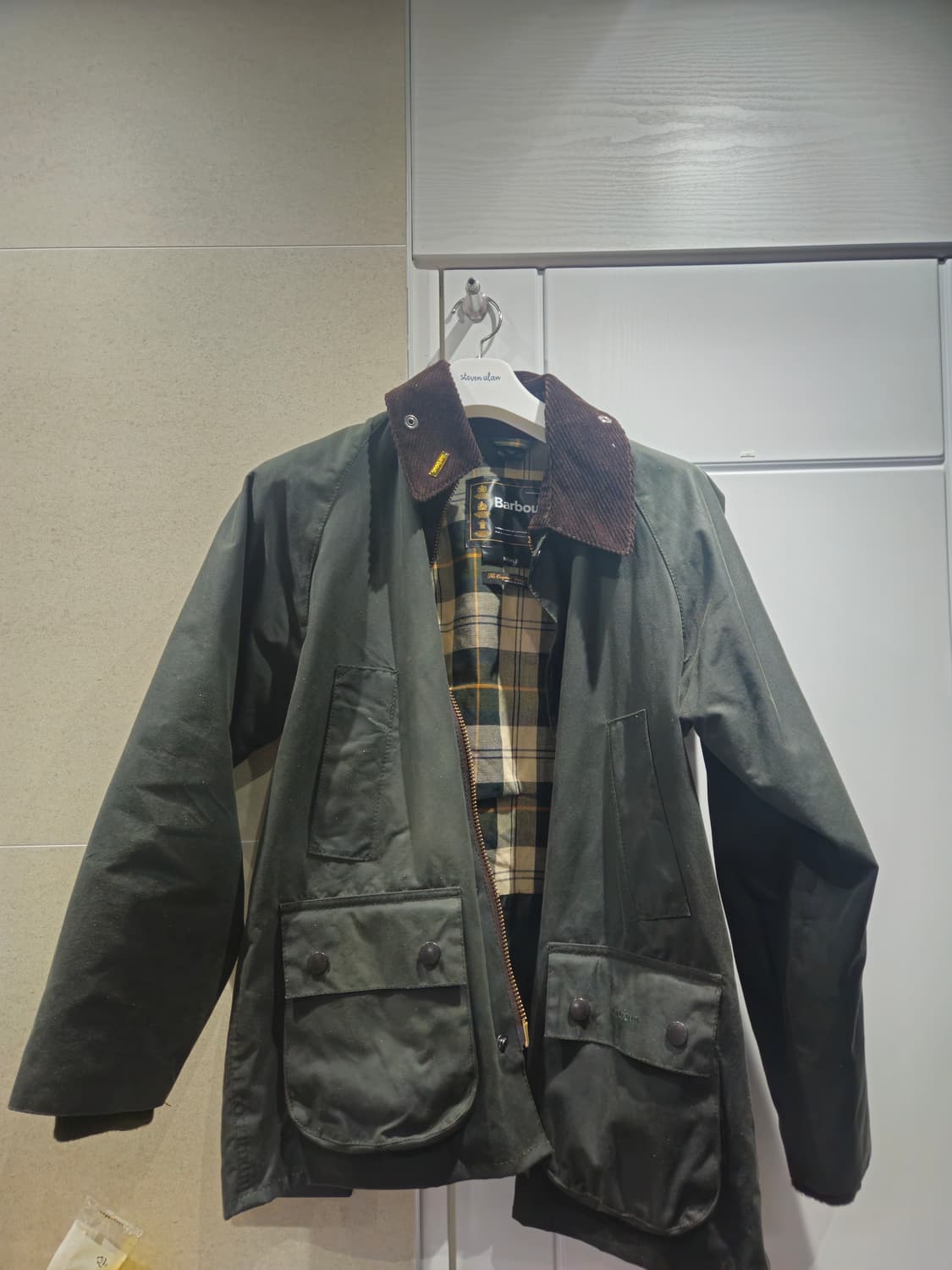 바버 비데일 왁스자켓 36 사이즈  상품이미지1