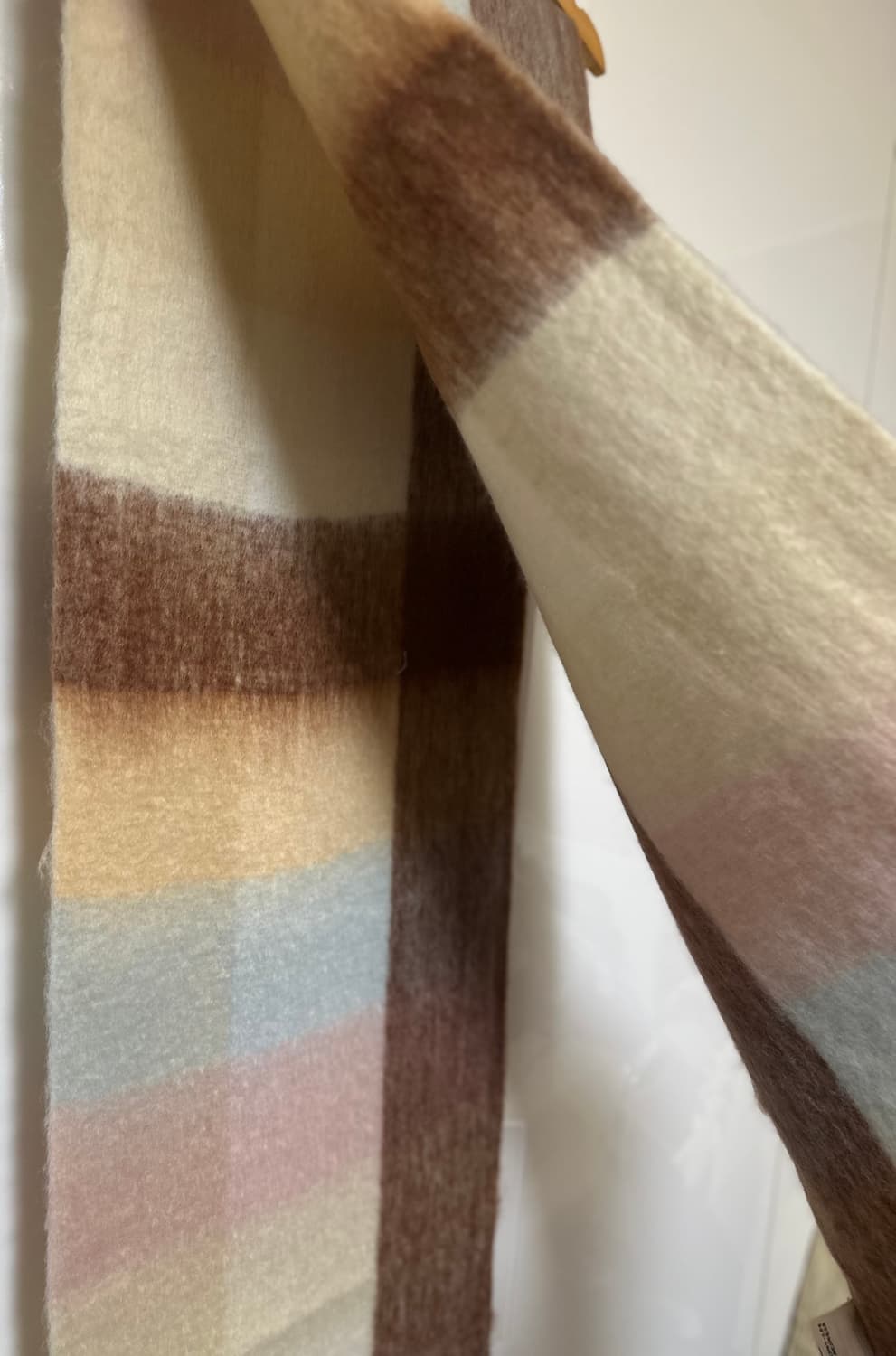 아크네 스튜디오 알파카모헤어울머플러 브라운 체크 남여공용 상품이미지6