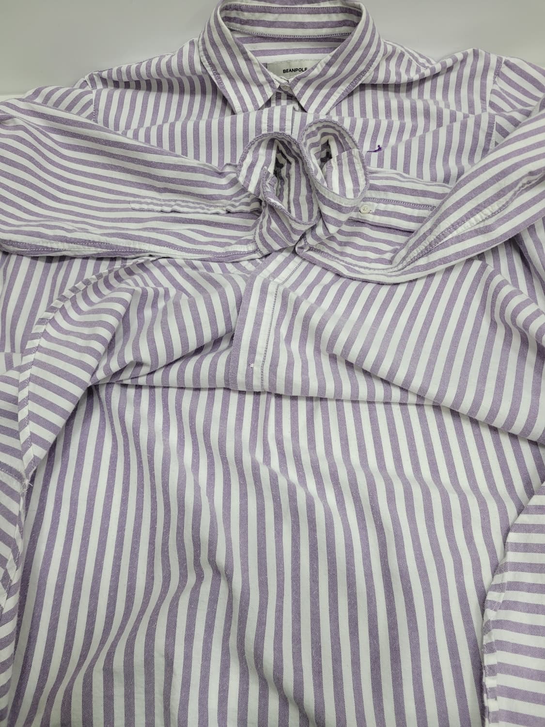 BEANPOLE 22SS 빈폴레이디스 스트라이프 오버핏 셔츠 / 여 M  상품이미지7