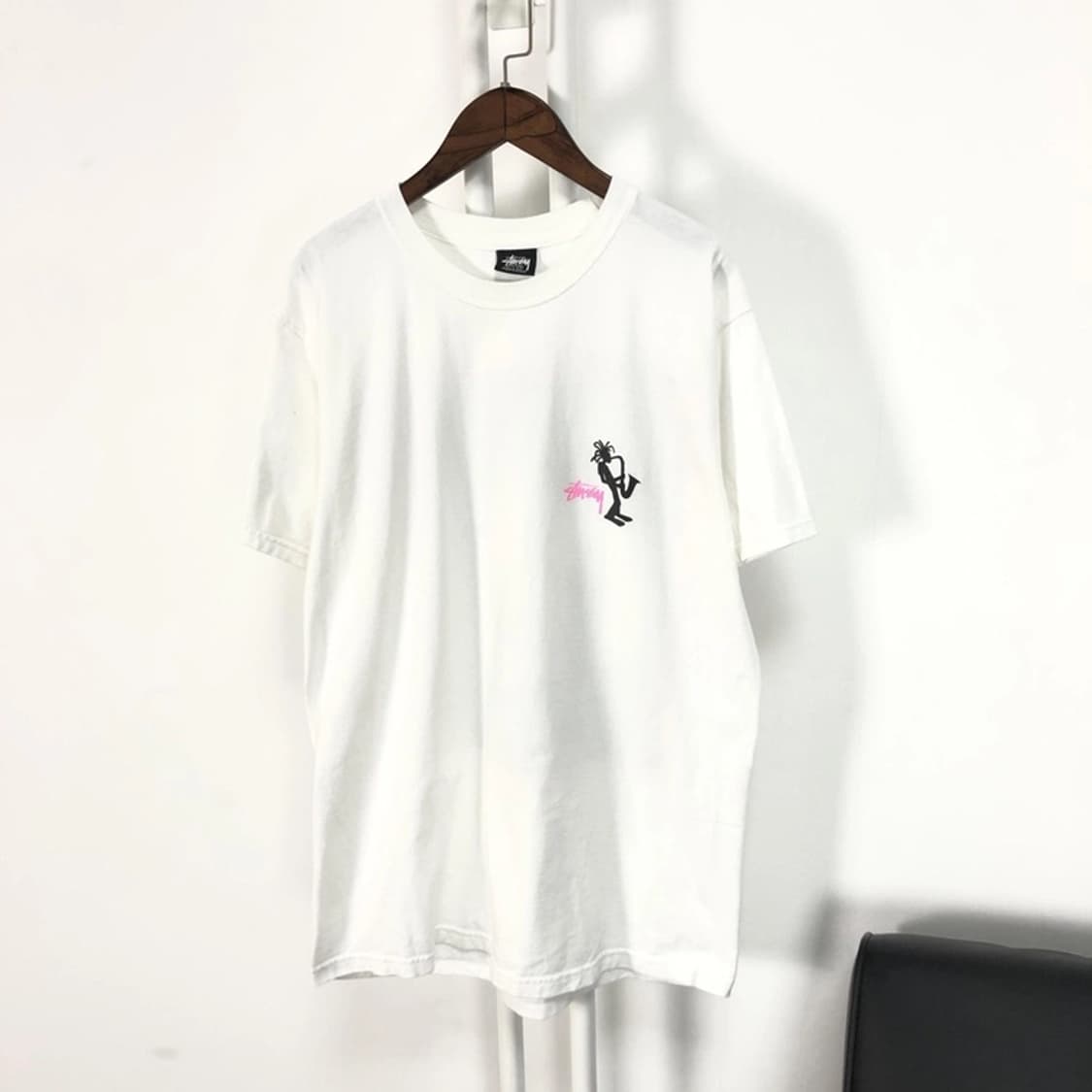 스투시 정품 프린팅 반팔 화이트 상품이미지3