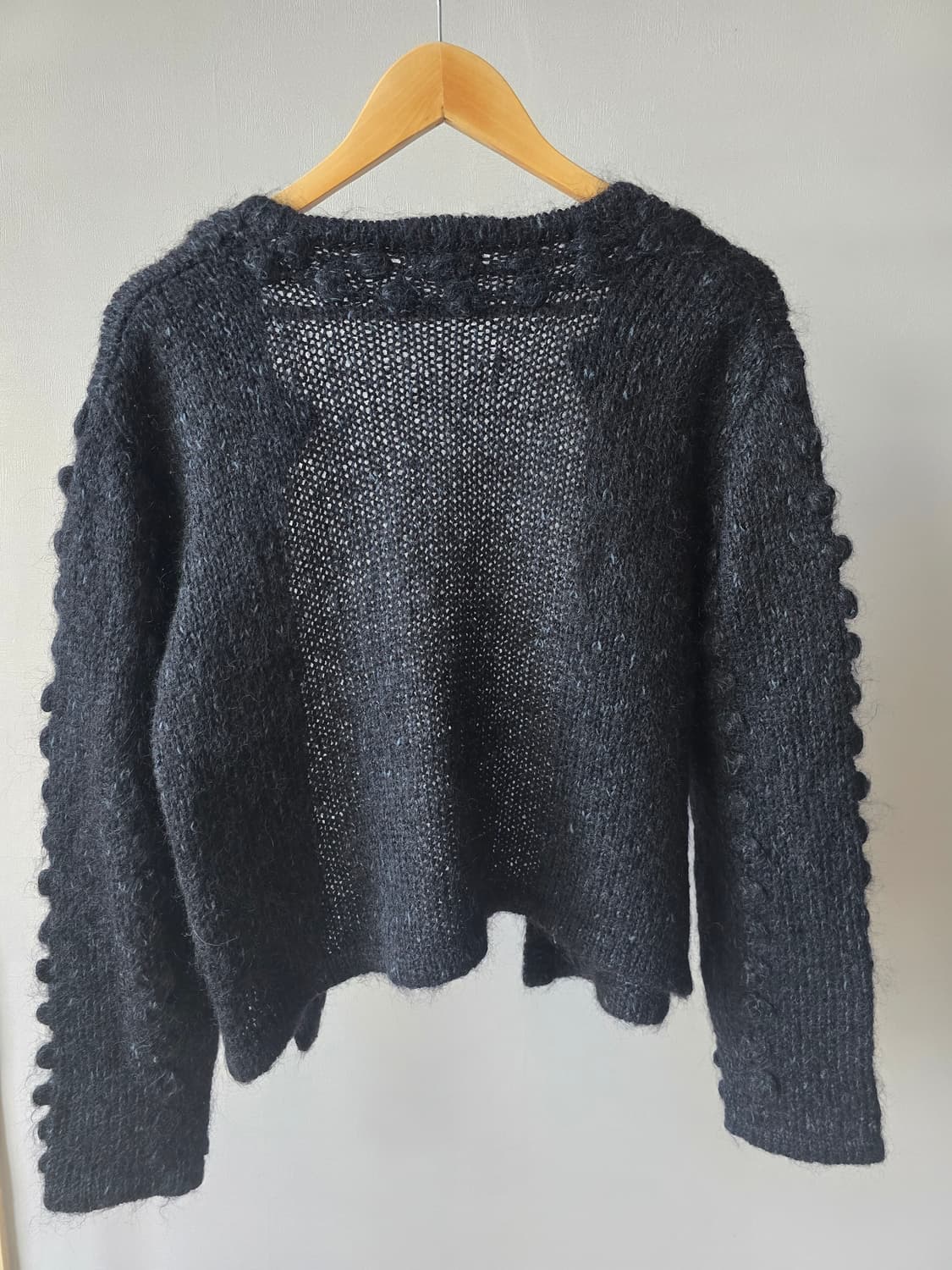 영국무드 일본제 팝콘짜임 울 가디건 상품이미지2